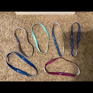 Set of 6 Nike headbands
